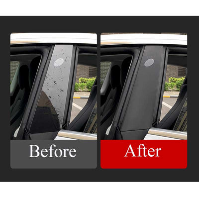 TAPTES Center Pillar Transparent Protector Films for Tesla Model 3