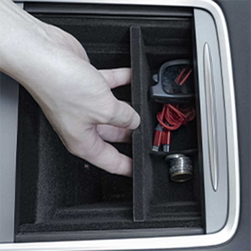 TAPTES 2021-2023 2024 Tesla Model 3/Y Central Control Storage Organizer  Side Mobile Phone Box
