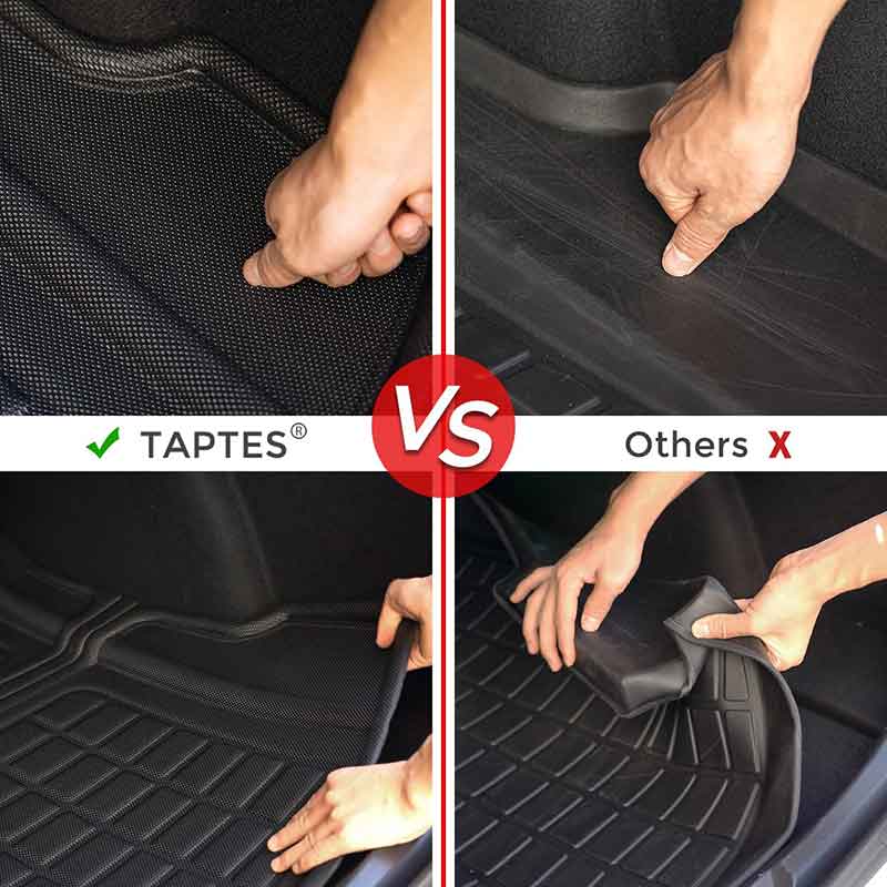 2023 Tesla Model Y - First mod - Taptes All Weather Thermoplastic Rubber  Floormats 