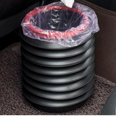 TAPTES Foldable Car Trash Bin for Tesla Model S Model 3 Model X Model Y, Camping Bucket