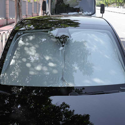 TAPTES Front Window Sunshade for 2020-2025 Tesla Model Y,UV / Heat Insulation Protective