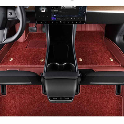 TAPTES® Leather Floor Mats for 2021 Tesla Model 3/Y , Set of 3