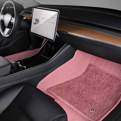 TAPTES® Leather Floor Mats for 2021 Tesla Model 3/Y , Set of 3