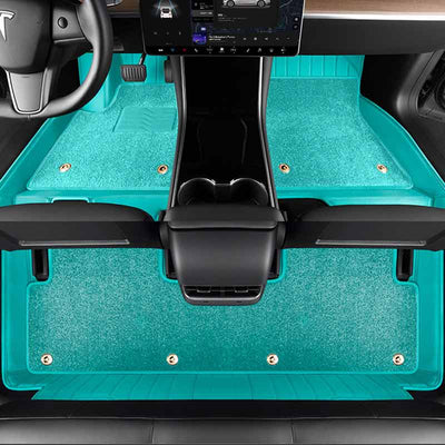 TAPTES® Leather Floor Mats for 2021 Tesla Model 3/Y , Set of 3
