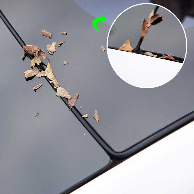 TAPTES Windshield Sunroof Seal Noise Reduction Kit Waterproof Strip for Model 3