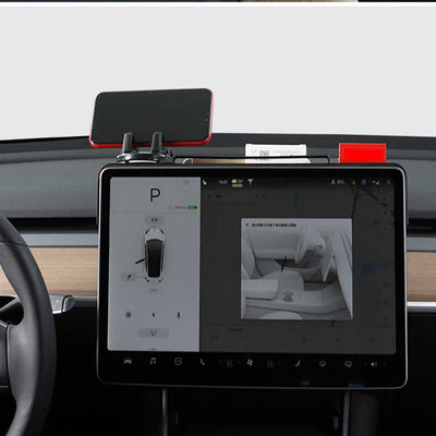 TAPTES Multifunctional Organizer for Tesla Model 3 / Y,  Rear Navigation Screen Storage Box
