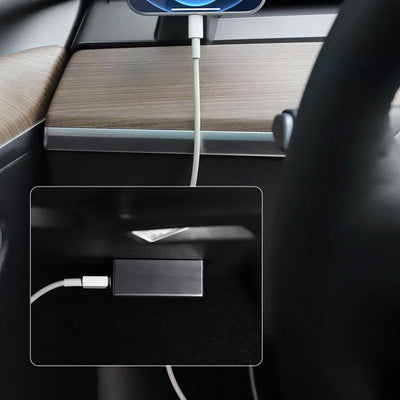 TAPTES OBD Port Charger Converter for Tesla Model 3 /X / Y, 3.5A Fast Charging Converter with Two Port