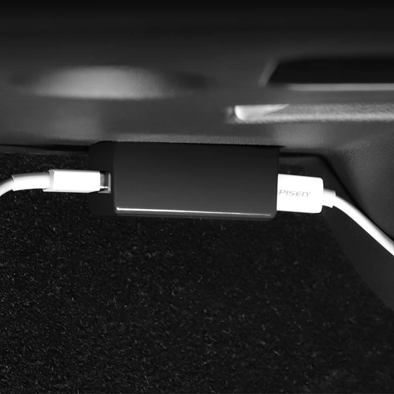 TAPTES OBD Port Charger Converter for Tesla Model 3 /X / Y, 3.5A Fast Charging Converter with Two Port