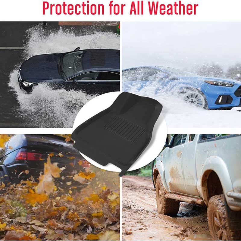 TAPTES All Weather Floor Mats for RHD Tesla Model Y , Floor Liners for RHD Tesla Model Y 2021-2024
