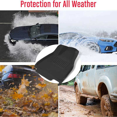 TAPTES All Weather Floor Mats for RHD Tesla Model Y , Floor Liners for RHD Tesla Model Y 2021-2024