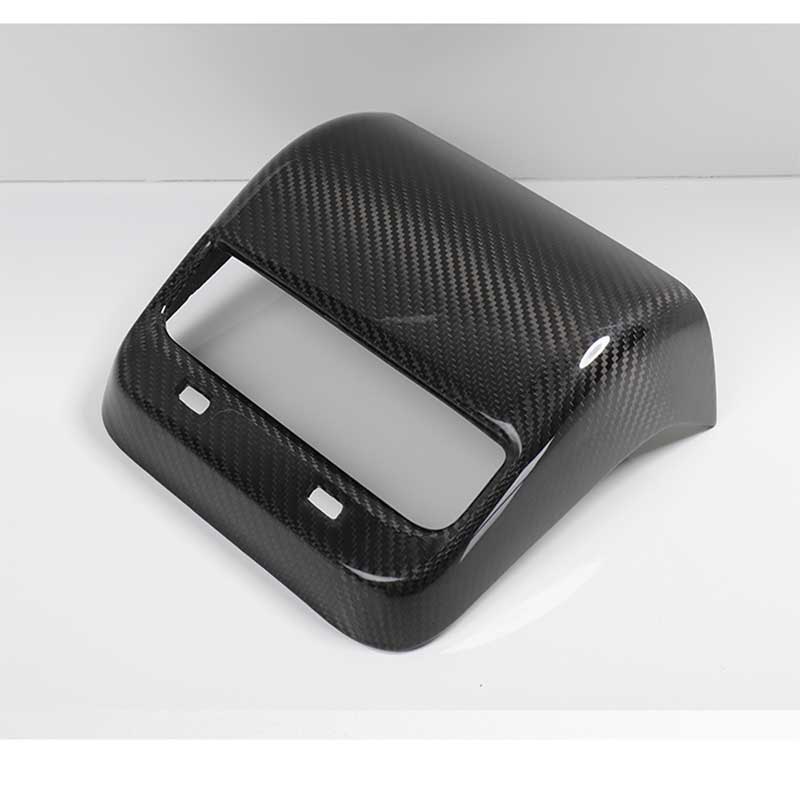 TAPTES Rear Air Vent Carbon Fiber Style Frame Cover for Tesla Model 3