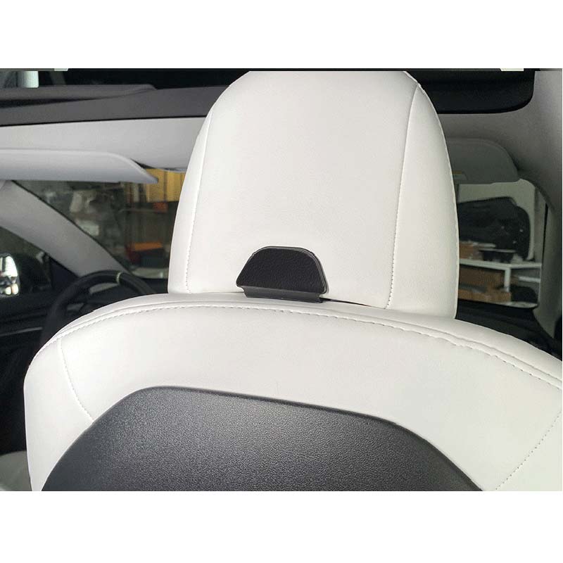 Tesla Model 3, Y Seat Back, Headrest, Glove Box, Magnetic Hook Hangers, 3pc  Set