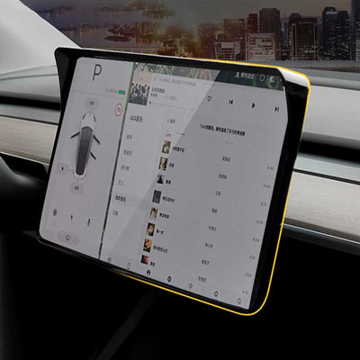 TAPTES® Screen Visor for Tesla Model Y Model 3, Anti-Glare Touchscreen Sunshade Visor