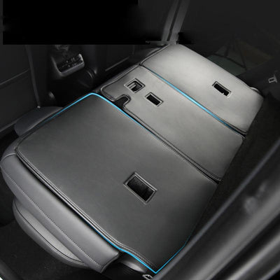 TAPTES® Leather 2-Row Seat Back Cover for Tesla Model Y, Set of 3, Anti-kick Protection Cover