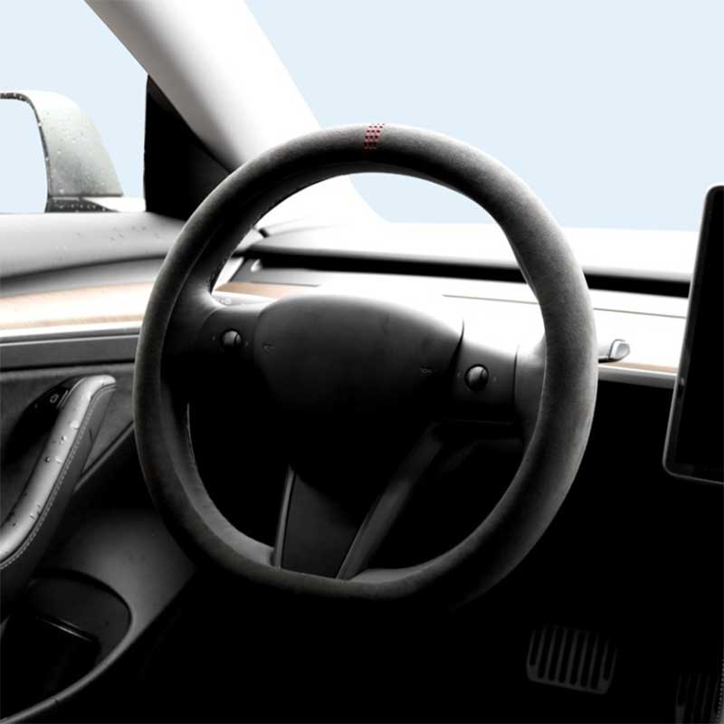 TAPTES® Steering Wheel Covers for Tesla Model 3 Model Y, Steering Wheel Protector