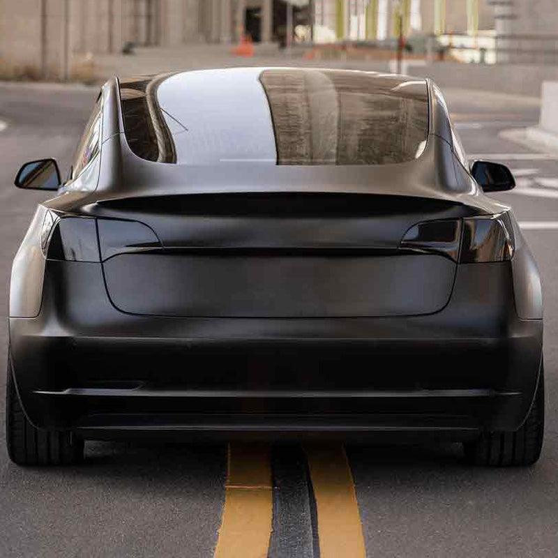 TAPTES TPU Taillight Protection Film for Tesla Model 3/Y, Set of 2, Black Decoration Film