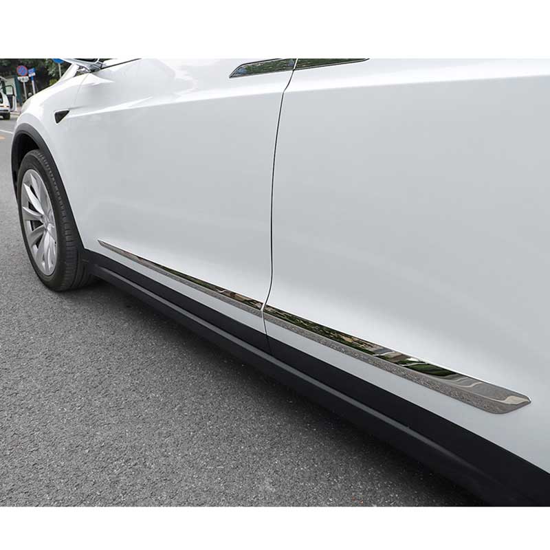 TAPTES Model X Anti-Scratch Anti-Collision Stainless Steel Strip Car Door Edge Guard Protector