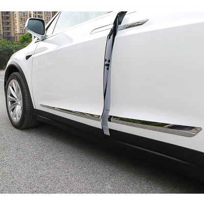 TAPTES Model X Anti-Scratch Anti-Collision Stainless Steel Strip Car Door Edge Guard Protector