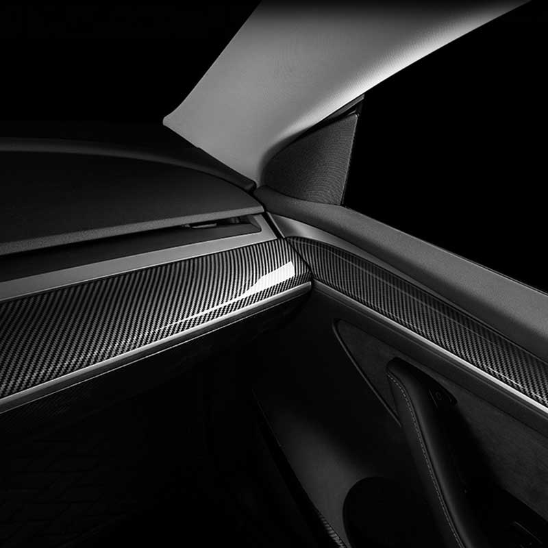 Tesla Model S Interior Carbon Fiber