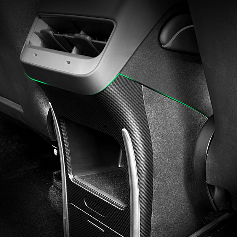 TAPTES Rear Central Control Drawer Storage Box with Cup Holder for Model Y