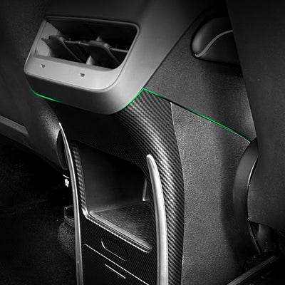 TAPTES Rear Central Control Drawer Storage Box with Cup Holder for Model Y