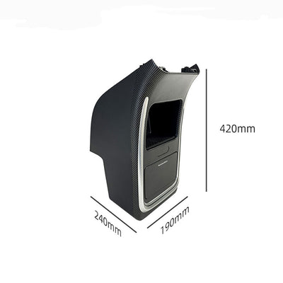 TAPTES Rear Central Control Drawer Storage Box with Cup Holder for Model Y