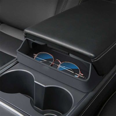 TAPTES Central Control Armrest Silicone Glasses Storage Box for Model 3 Model Y