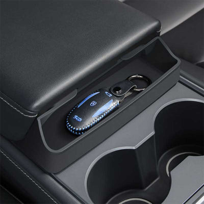 TAPTES Central Control Armrest Silicone Glasses Storage Box for Model 3 Model Y