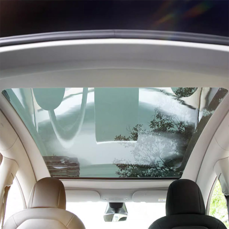 TAPTES Electric Automatic Retractable Roof Sunshade for Model Y, Smart Remote Control Sunshade