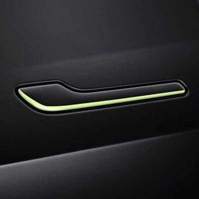 TAPTES® Luminous Warning Anti-Scratch Door Handle Sticker for Tesla Model Y Model 3 2021-2023 2024