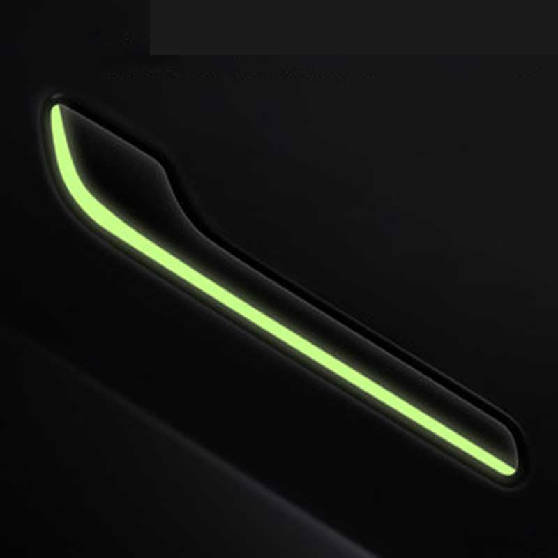 TAPTES® Luminous Warning Anti-Scratch Door Handle Sticker for Tesla Model Y Model 3 2021-2023 2024