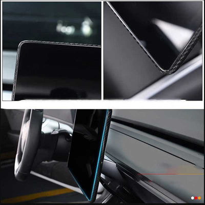 TAPTES® Genuine Carbon Fiber Center Control Screen Back Cover for Tesla Model 3/Y 2018-2025