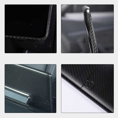 TAPTES® Genuine Carbon Fiber Center Control Screen Back Cover for Tesla Model 3/Y 2018-2025