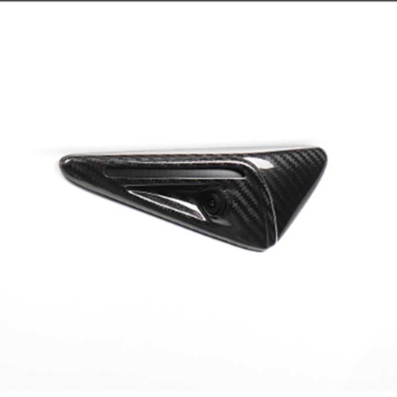 TAPTES Tesla Model 3 Y S X Carbon Fiber Side Camera Protection Cover, Set of 2