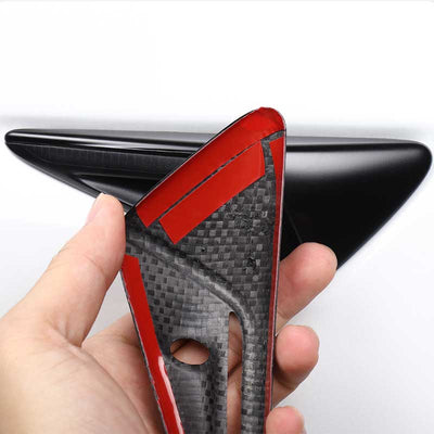 TAPTES Tesla Model 3 Y S X Carbon Fiber Side Camera Protection Cover, Set of 2