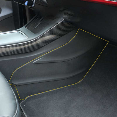 TAPTES Central Control Side Kick Pad TPE Soft Rubber Protection Mat for Tesla Model Y/3 ，Set of 2