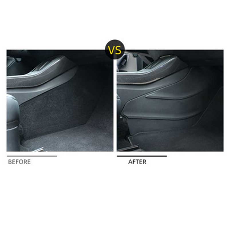 TAPTES Tesla Model Y/3 Central Control Side Kick Pad TPE Soft Rubber Protection Mat，Set of 2
