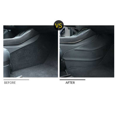 TAPTES Tesla Model Y/3 Central Control Side Kick Pad TPE Soft Rubber Protection Mat，Set of 2
