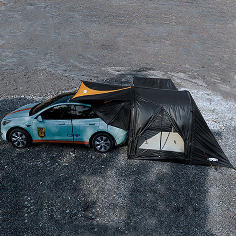 tesla y roof tent TAPTES Camping Tent Tailgate Sunshade Awning for Model Y 2020-2025 – TAPTES -1000+ Accessories for Tesla