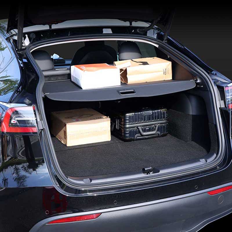 Tesla Model Y Retractable Cargo Bay Cover with LED Light Bar – The EV Shop