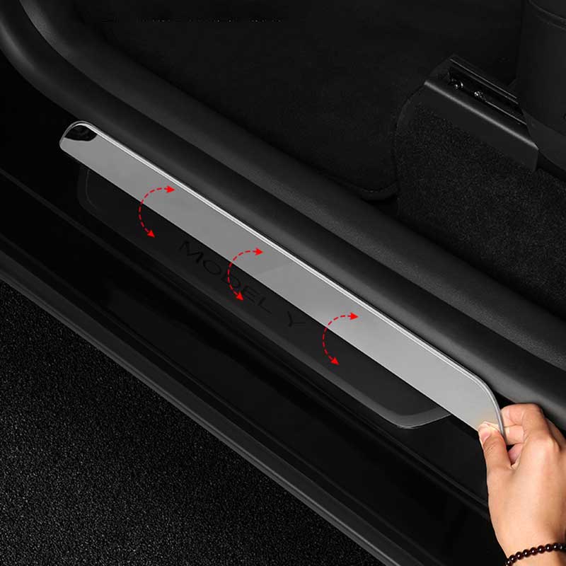 TAPTES Tesla Model Y LED light Sill Door Trim Pedal, Model Y Interior Protection