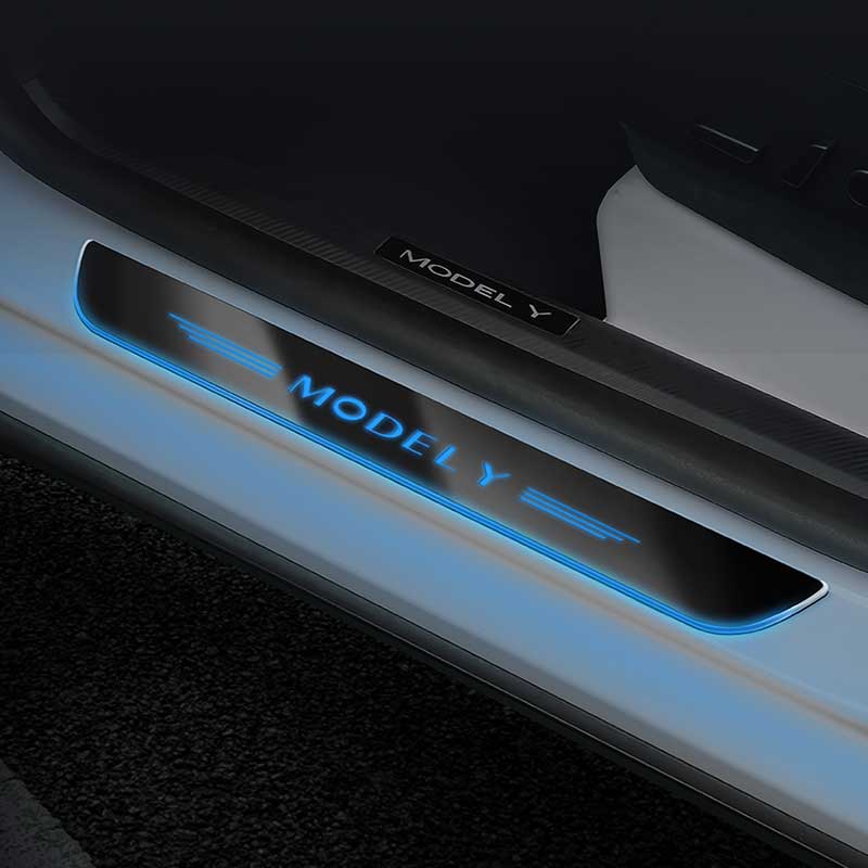 TAPTES Tesla Model Y LED light Sill Door Trim Pedal, Model Y Interior Protection