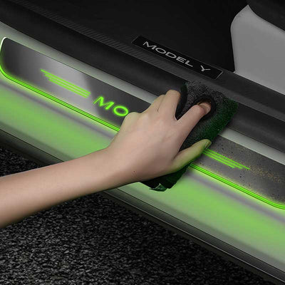 TAPTES Tesla Model Y LED light Sill Door Trim Pedal, Model Y Interior Protection