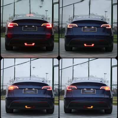 TAPTES Pilot Light Rear Bumper Fog Light for Model Y Brake Indicator Steering Rear Tail Light