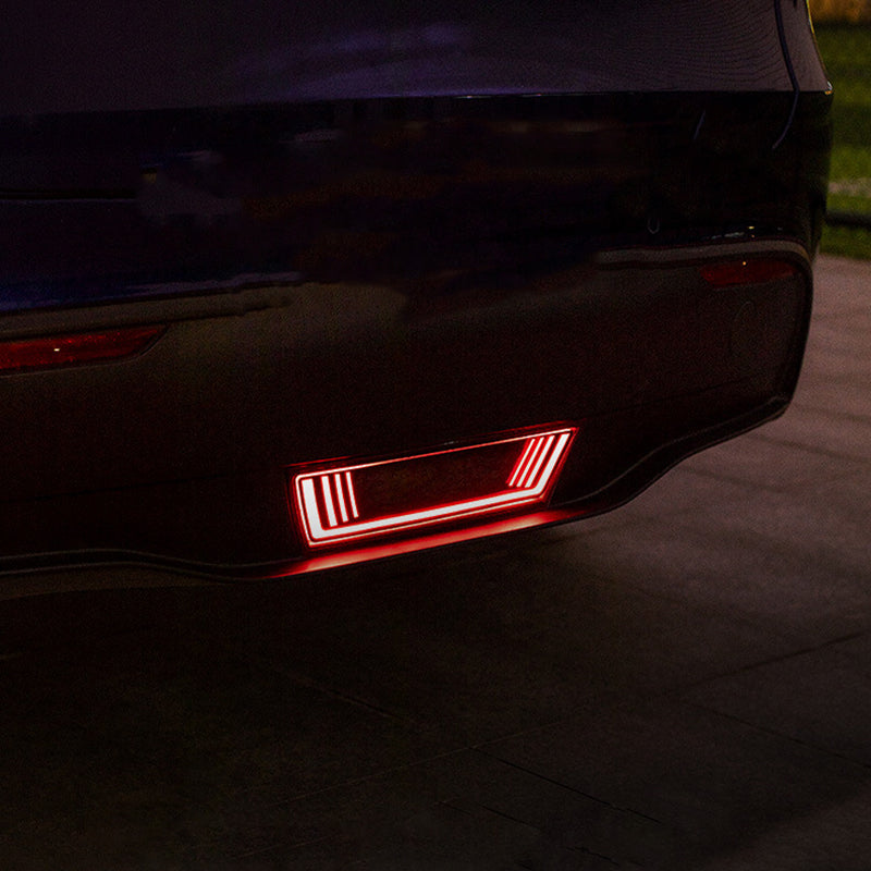 TAPTES Pilot Light Rear Bumper Fog Light for Model Y Brake Indicator Steering Rear Tail Light