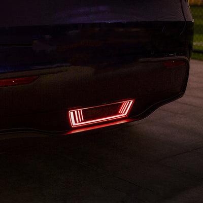 TAPTES Pilot Light Rear Bumper Fog Light for Model Y Brake Indicator Steering Rear Tail Light