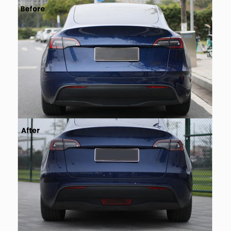 TAPTES Pilot Light Rear Bumper Fog Light for Model Y Brake Indicator Steering Rear Tail Light