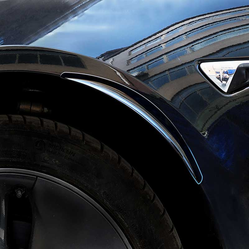 TAPTES Tesla Wheel Eyebrow Mud Flaps for Model 3 Wheel Lips Fender, Set of 4pcs
