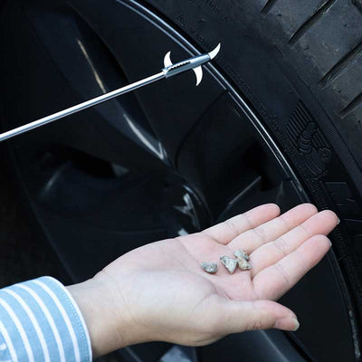 TAPTES® Tires Pebble Cleanup Tool for Tesla Model 3/Y/S/X, Clear Tires Stone Hook