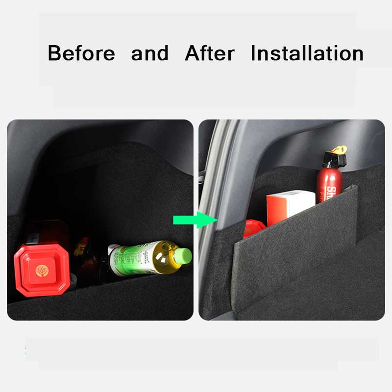 TAPTES Rear Trunk Side Divider Organizer for Tesla Model 3/Y 2021-2025